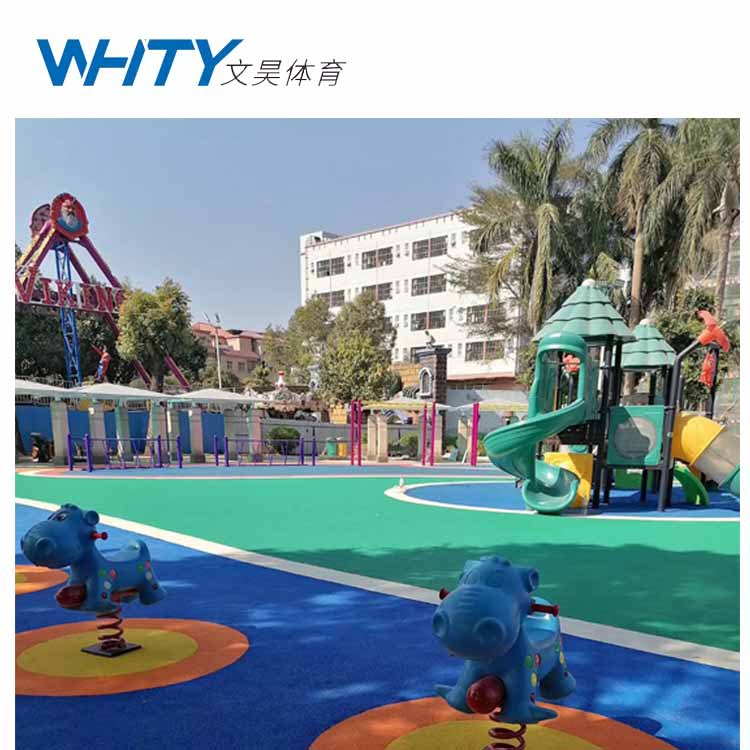 枣红色EPDM橡胶颗粒 小区娱乐园地面材料防滑防摔