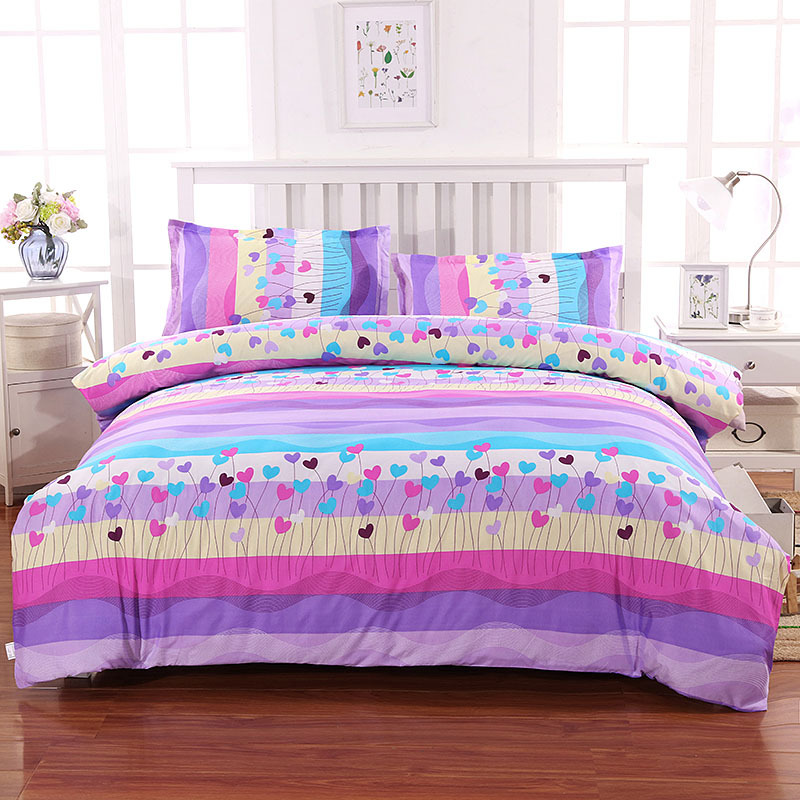 Ropa de cama cubierta del edredón de una sola pieza cama doble suministros superior estudiante dormitorio hoja de cama cubierta del edredón ventas directas de la fábrica