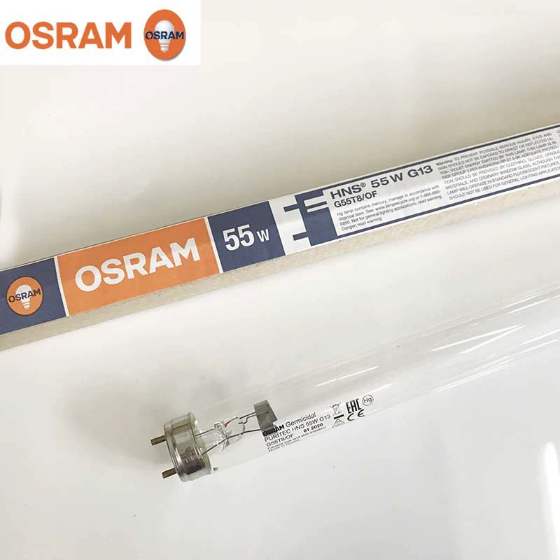 OSRAM HNS 55W Ультрафиолетовая стерилизация лампы для очистки воздуха трубки 55W для школьной фабрики