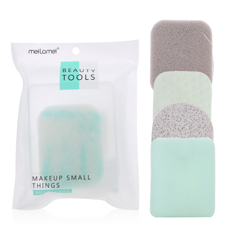Meramei fábrica al por mayor serie refrescante Big Face lavado de cara puff lavado y herramientas de baño de limpieza facial puff B500