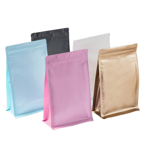Colorful ziplock bag, eight-side seal bag, dog food, candy, cat litter bag, food snack, tea leaf, aluminum foil packaging bag, self-standing