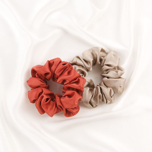 Butterfly embroidery 19 Mumi silk hair tie 4.5cm large satin mulberry silk hair rope high-end large intestine hair tie wholesale