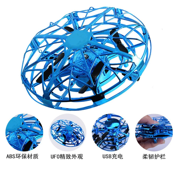 UFO induction flying saucer pattern electroplating blue