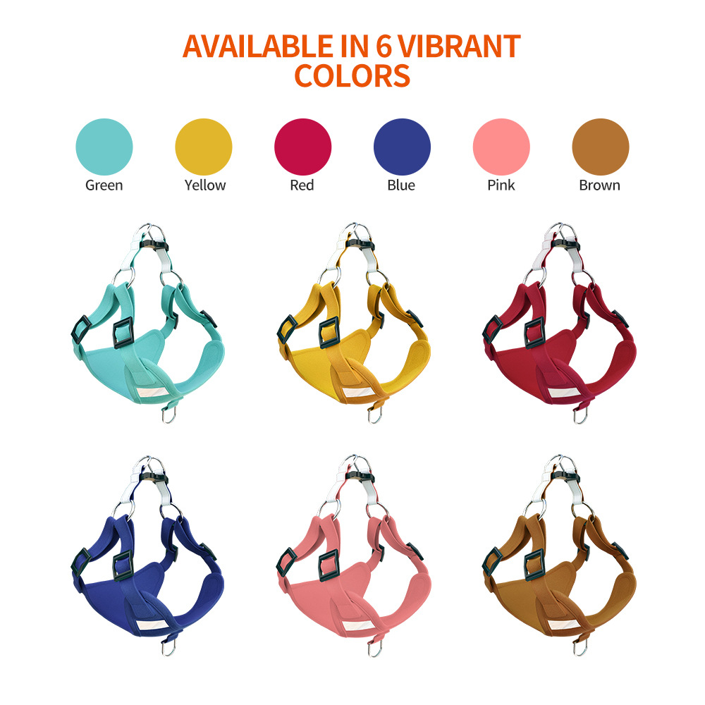 Cruz-frontera gamuza reflexivo mascota correa de pecho gato perro correa de Estilo Chaleco transpirable perro caminando cuerda al por mayor