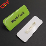 Серебряная матовая креативная пластиковая магнитная булавка из ПВХ ручной работы, золото и серебро