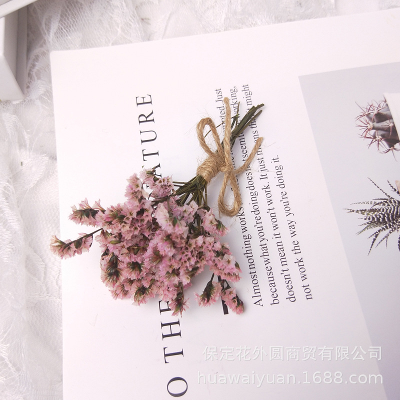 Mini ramo de flores secas, caja de regalo de rosas, decoración de tarjetas, material DIY, accesorios de fotografía, regalos de flores