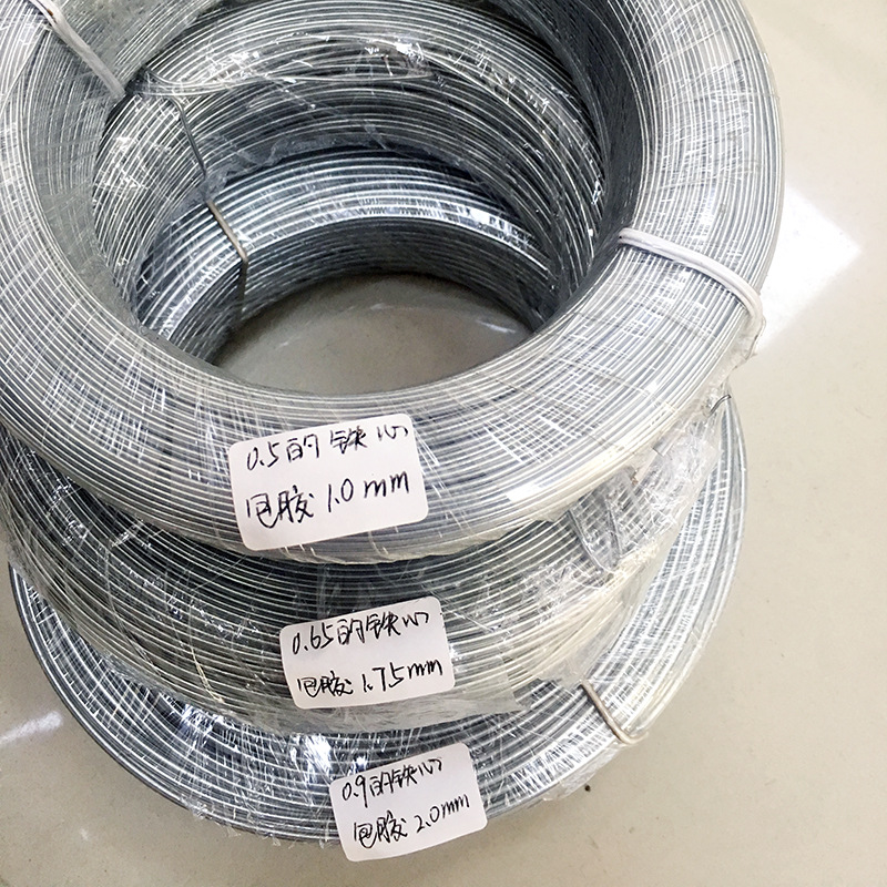 镀锌铁丝包塑铁扎线 包胶扎线 软线 迷你带 PP透明扎线束线