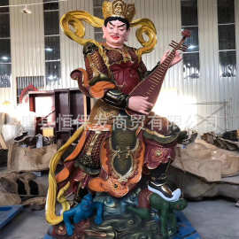 4米铸铜四大天王摆件 站像1.6米四大天王图片 专业制作铜四大天王