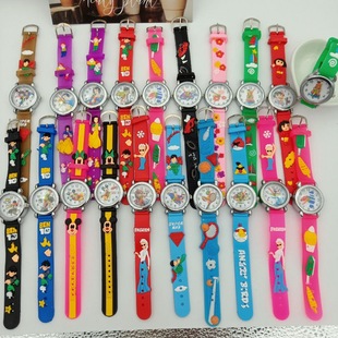 Manufacturer Wholesale Cartoon Animation 3D Children's Silicone Watch for Primary School Students