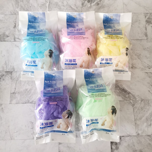 Wholesale bath ball packaging bath flower ball bath wipe bath ball flower towel bath flower net