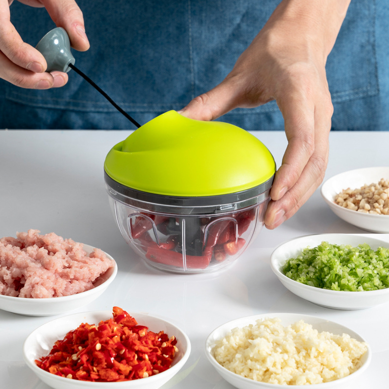 Household Manual garlic grinder small cyclone small garlic grinder garlic grinder hand-pulled garlic grinder modern minimalist