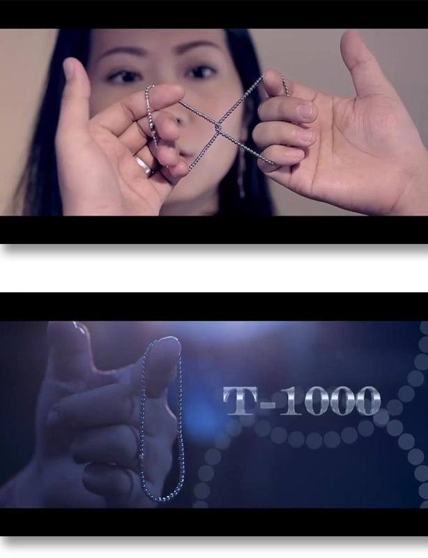 Tiktok bracelet cross molecular chain visual rubber band wear chain close-range interactive magic props