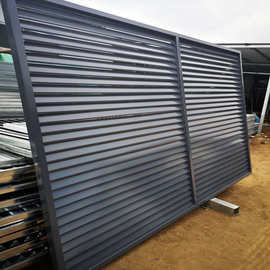 厂家供应锌钢百叶窗空调外机防护罩防雨百叶窗通风百叶窗