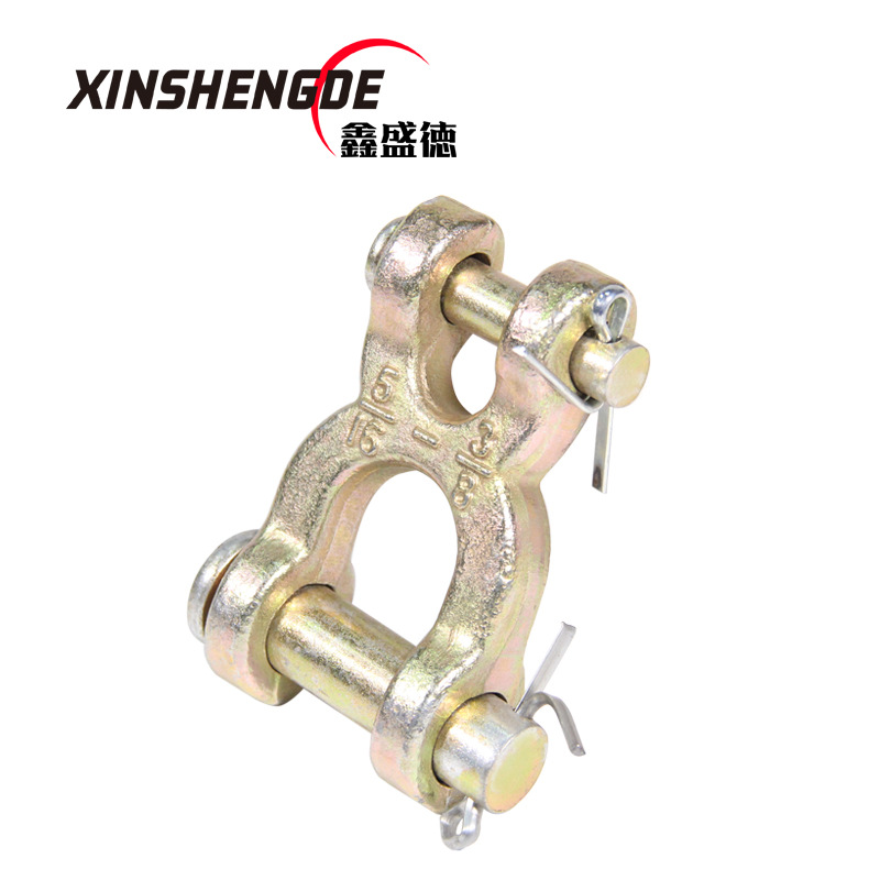 H型羊角双环 X型羊角双环链锻造环  即墨索具厂家量大从优