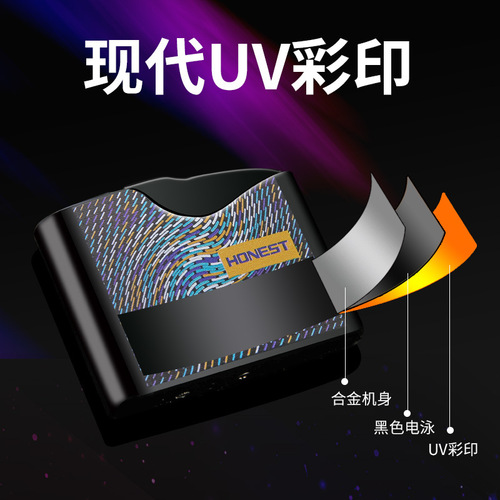 Baicheng's new inflatable metal lighter, windproof, fashionable and personalized, popular internet celebrity's same style smoking set wholesale