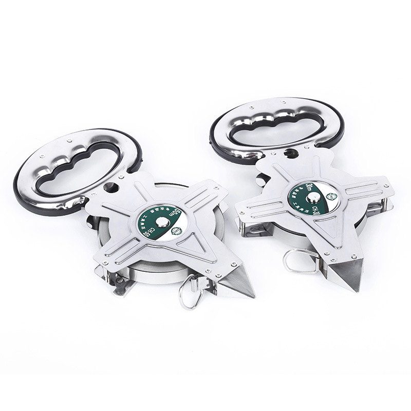 厂家供应架子尺30米50米100米高精度手摇不锈钢架子尺 插地架子尺