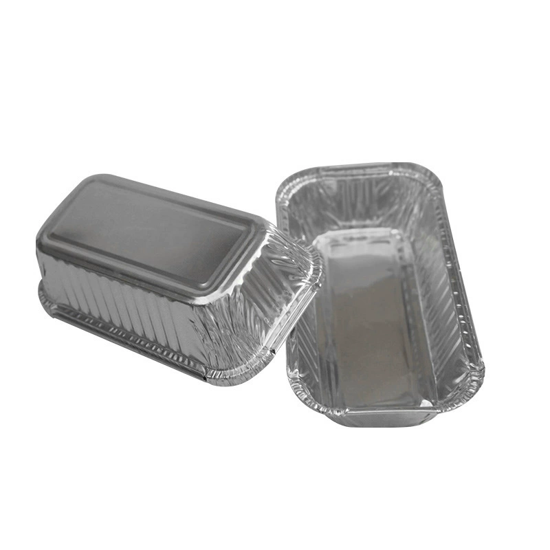 1650 одноразовая Оловянная бумажная коробка для завтрака лоток из алюминиевой фольги одноразовая квадратная коробка из алюминиевой фольги коробка для фаст-фуда тарелка для барбекю