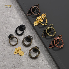 Antique-style single-hole small pull zinc alloy home hardware accessories furniture handle surface-mounted single-hole drawer cabinet