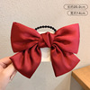 Black hairgrip with bow, hairpins, brand hair rope, Korean style