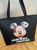 Cartoon shopping bag, shoulder bag for leisure, capacious one-shoulder bag