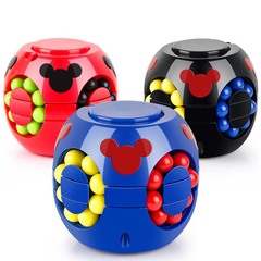 廠家直銷魔方陀螺 跨境網紅手指陀螺漢堡旋轉小魔豆 兒童益智玩具