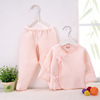 Demi-season children's cotton set suitable for men and women, keep warm underwear, 0-1 years