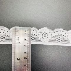 Lace Fashion Small Edge Elastic Waistband Ribbed Hem Floral Edge with Lace Trim, Factory Wholesale