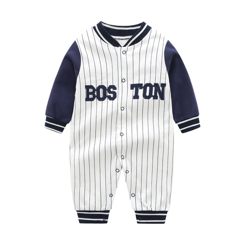 Cross-border  baby autumn clothes pajamas baby onesie crawling suit home wear non-footing sports series 