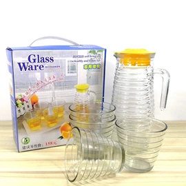 玻璃杯;冷水壶;调味盒