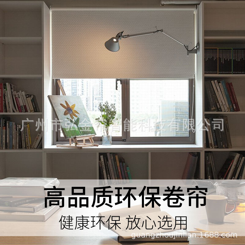 environmental protection Rolling curtain Flame retardant Drapes Raju Electric curtain Motor wholesale Smart home