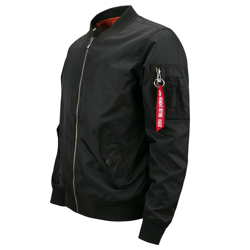 Chaqueta de béisbol de gran tamaño para hombre, estilo europeo y americano, de moda, para primavera y otoño, ropa de trabajo, chaqueta de piloto MA1, talla grande. image 3