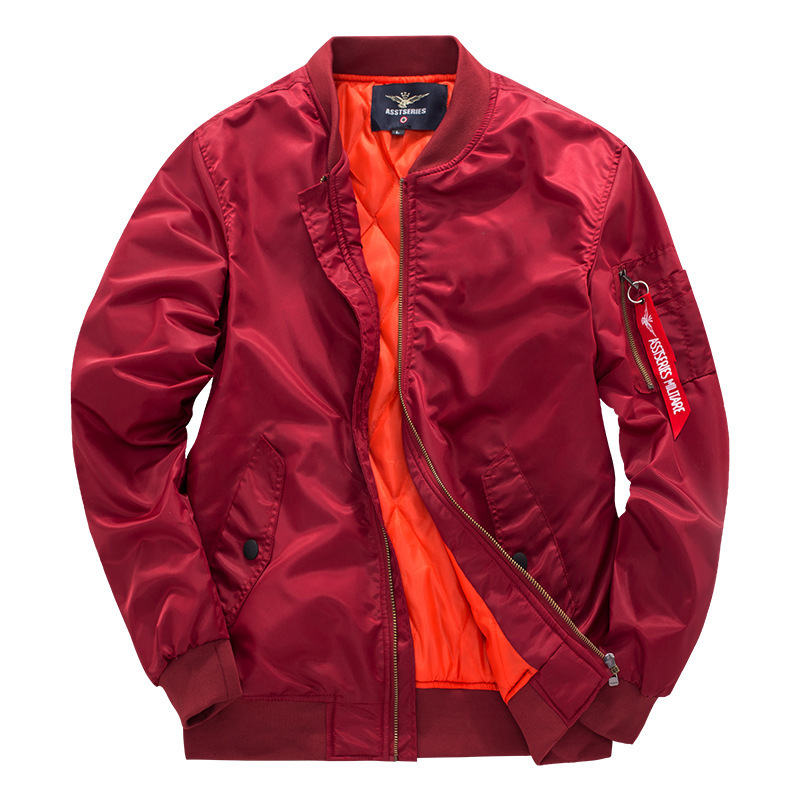 Chaqueta de béisbol de gran tamaño para hombre, estilo europeo y americano, de moda, para primavera y otoño, ropa de trabajo, chaqueta de piloto MA1, talla grande. image 7