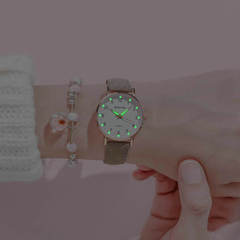 Women's Ins Style Korean Version Simple Elegant Retro Forest System Literary Freshwater Waterproof Small Size for Girls Middle School Students