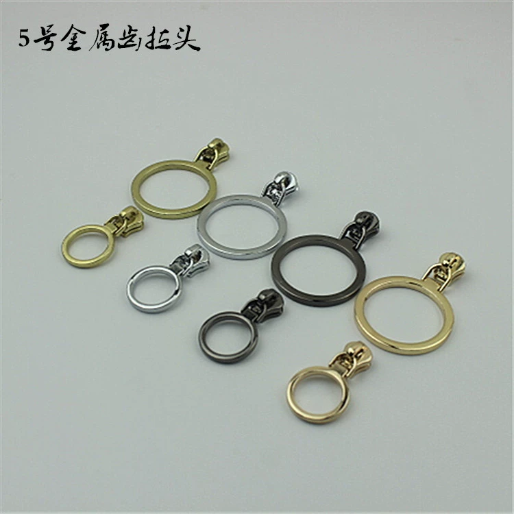 Аксессуары для багажа металлическое кольцо Тяговая головка Тяговая часть 5 # головка молнии металлический медный зуб сплав Тяговая головка DIY молния