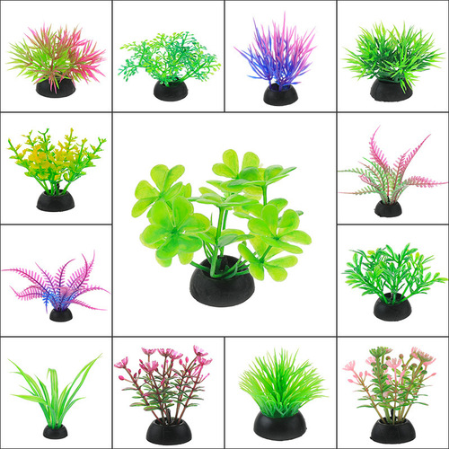 Fish tank landscaping decoration simulated aquatic plants aquatic landscaping fake aquatic plants decoration soft aquatic plants plastic aquatic plants green