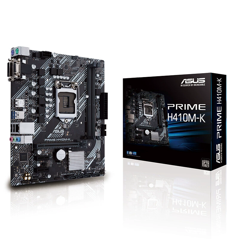 [Подходит для настольных ПК Asus мастер серия H410 PRIME H410M-K (VGA+DVI) распакованная материнская плата]