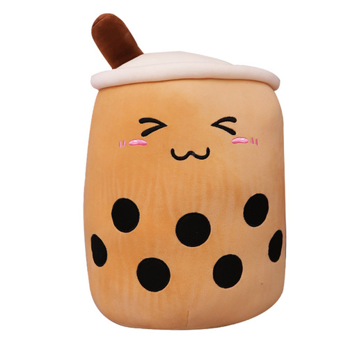 Wholesale simulation milk tea cup pillow cushion doll cross-border plush toy pearl milk tea doll doll decoration