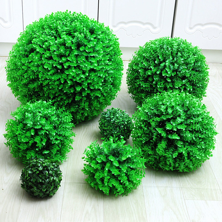 Balones de Milán Bolas de flores artificiales Plástico Yugali Wedding Mall Decoración del techo Decoración del hogar Plantas de bolas de hierba de maní
