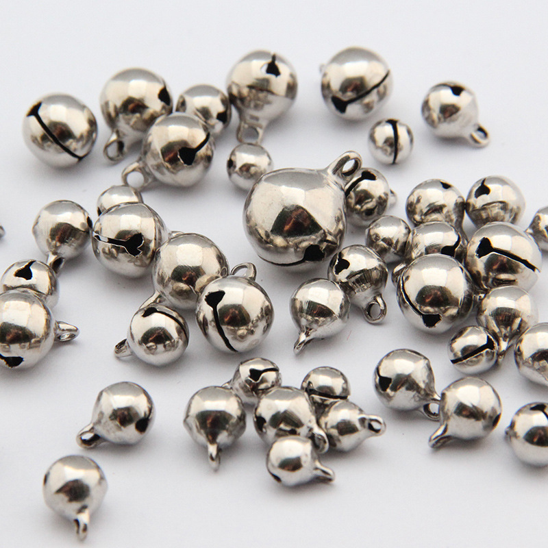 Vacuum nickel-plated bell copper bell silver copper embryo one-word opening silver bell diy Christmas decoration pendant wholesale Vacuum nickel-plated bell copper bell silver copper embryo one-word opening silver bell diy Christmas decoration pendant wholesale