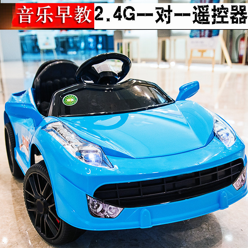 El nuevo coche eléctrico para niños puede sentarse niños de cuatro ruedas coche eléctrico para niños columpio para bebés coche de juguete eléctrico de educación temprana