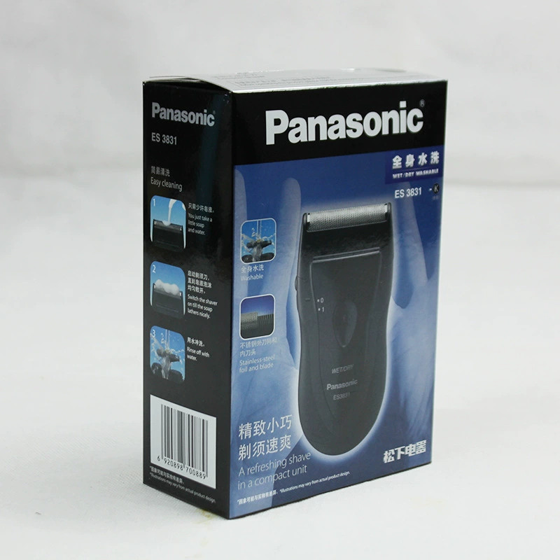 Электрическая бритва Panasonic ES3831K для мужчин, обратного типа, полная возможность промывки водой, сухая и влажная эксплуатация