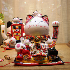 Lemiao Fuyuan Cat Ceramic Ornaments Store Opens Electric Shake Lucky Cat Japanese Lucky Cat Home Gift