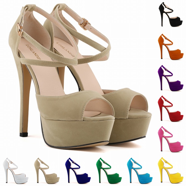 Fashionable universal sandals English style heels platform for clubs…