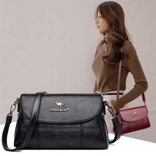 Fashionable bag strap one shoulder, European style, genuine leather