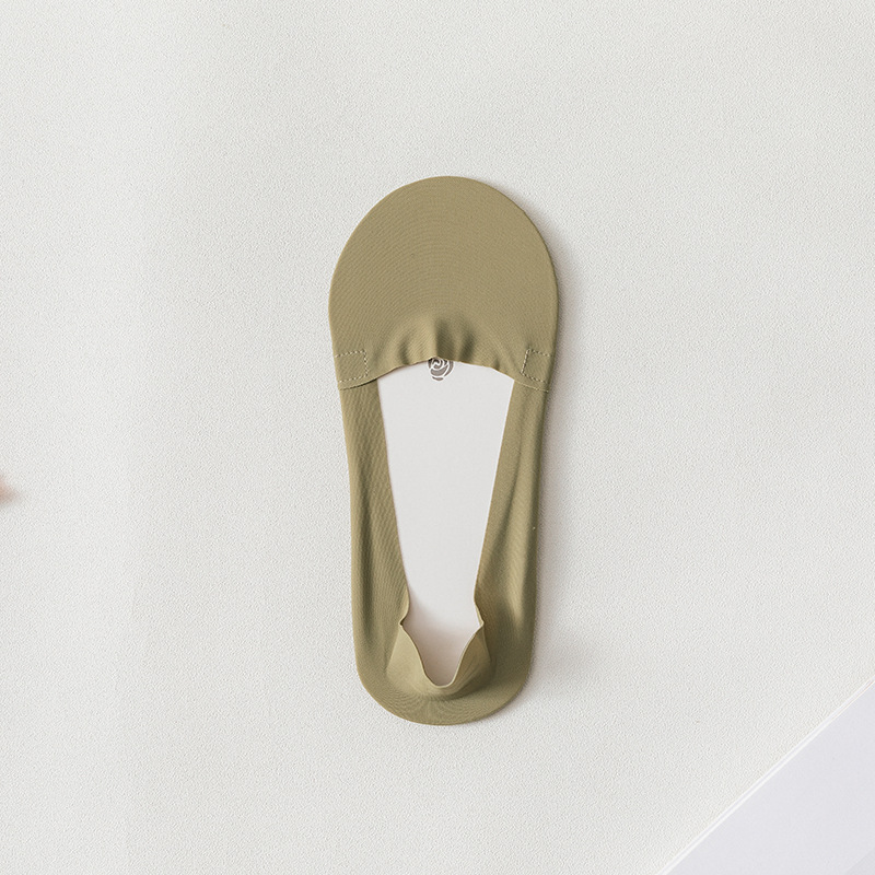 Primavera y verano nuevas medias de hielo para mujer toalla inferior boca baja calcetines de algodón de color sólido