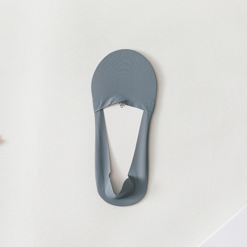 Primavera y verano nuevas medias de hielo para mujer toalla inferior boca baja calcetines de algodón de color sólido