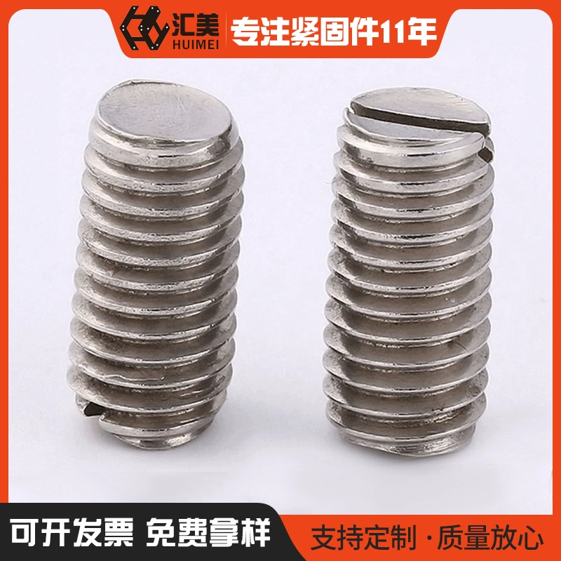 GB73 Нержавеющая сталь плоский конец набор винтов слот винт машина метр винт