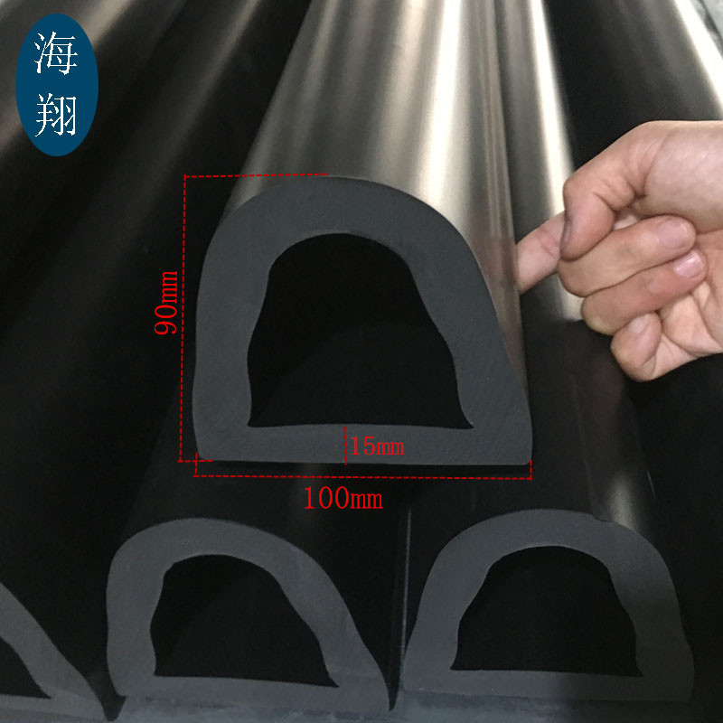 三元乙丙密封条空心D型橡胶密封条 游艇轮船用减震缓冲D型密封条