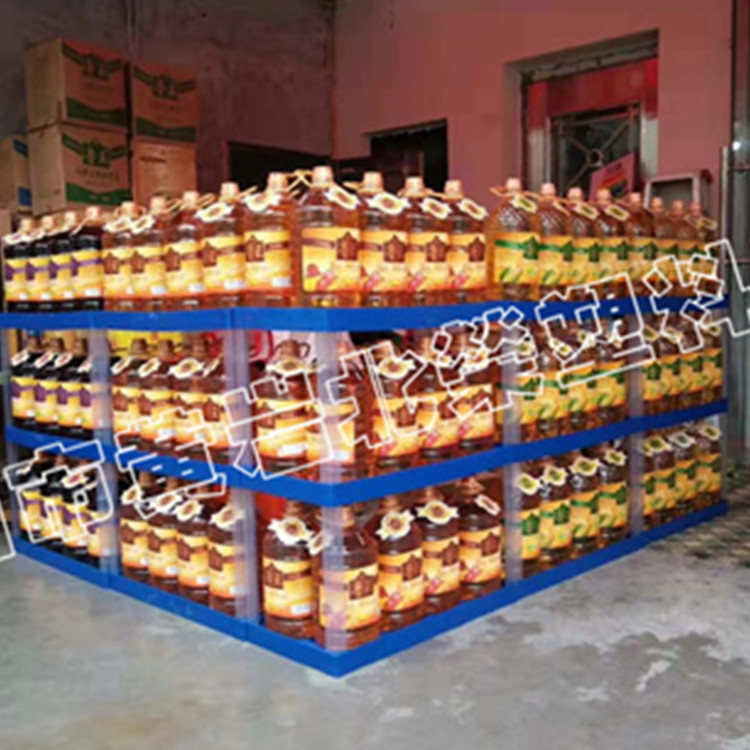 三层70*35超市食用油粮油胡麻油香油料酒塑料展台货架展示架