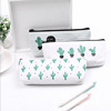 Cute capacious fresh pencil case, storage system, wallet, stationery, Korean style, cactus